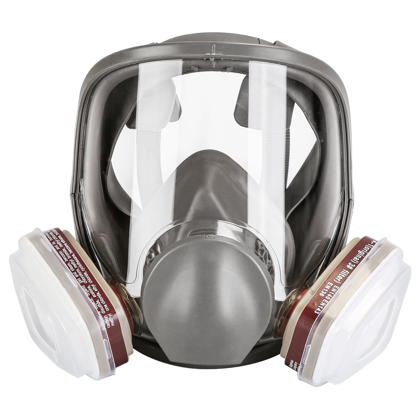 Survival Full Face Respirator Mask 6800 – Reusable Gas Mask with 15-in-1 Set & Storage Bag for Emergency Protection Against Gases, Dust, and Vapors for Welding, Sanding, and Cutting