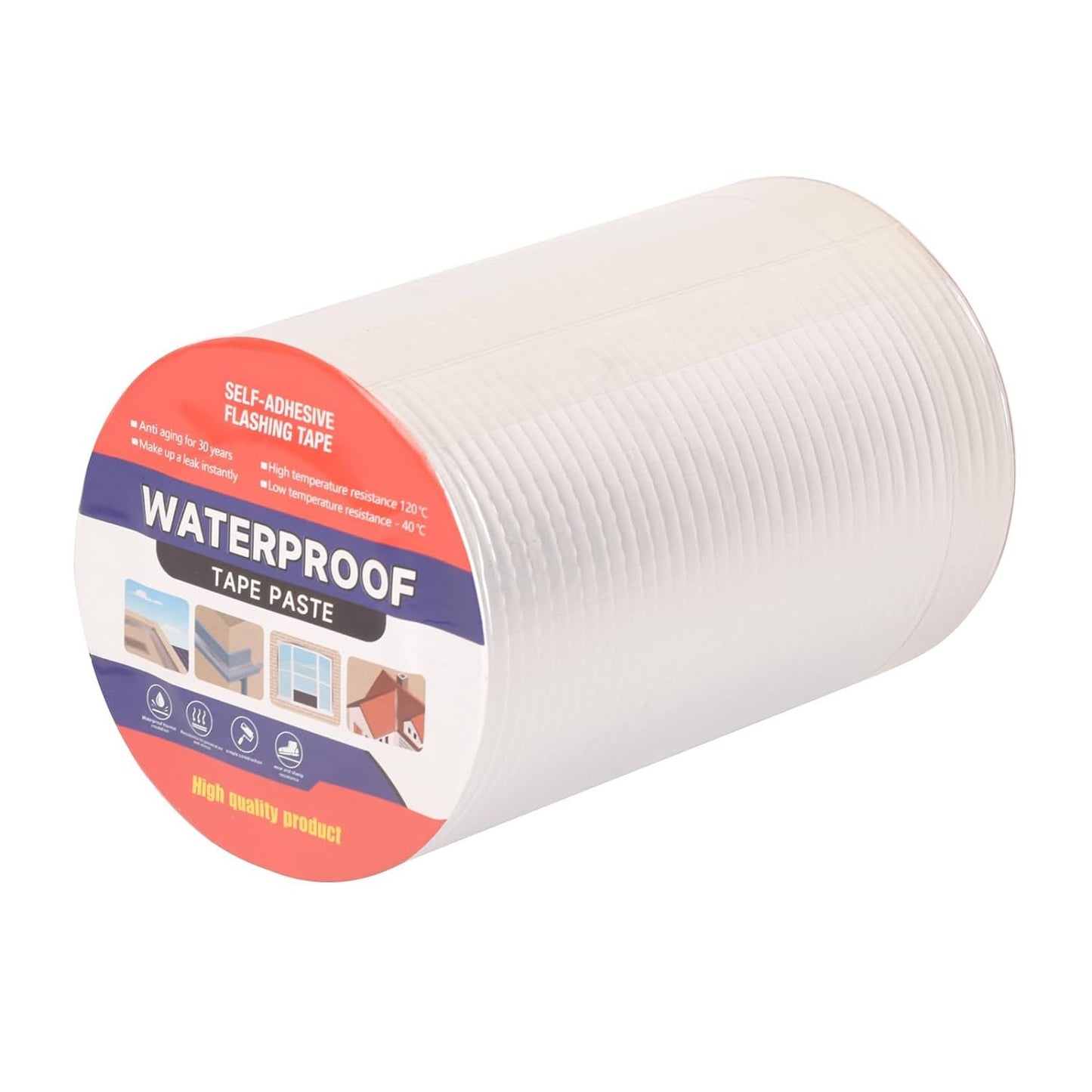 Waterproof Aluminum Butyl Tape – Heavy-Duty Adhesive for Leaks, RV Repairs, Glass Patching, Air Mattress Fixes, Window Caulking, Boat Sealing, and Roof Patching