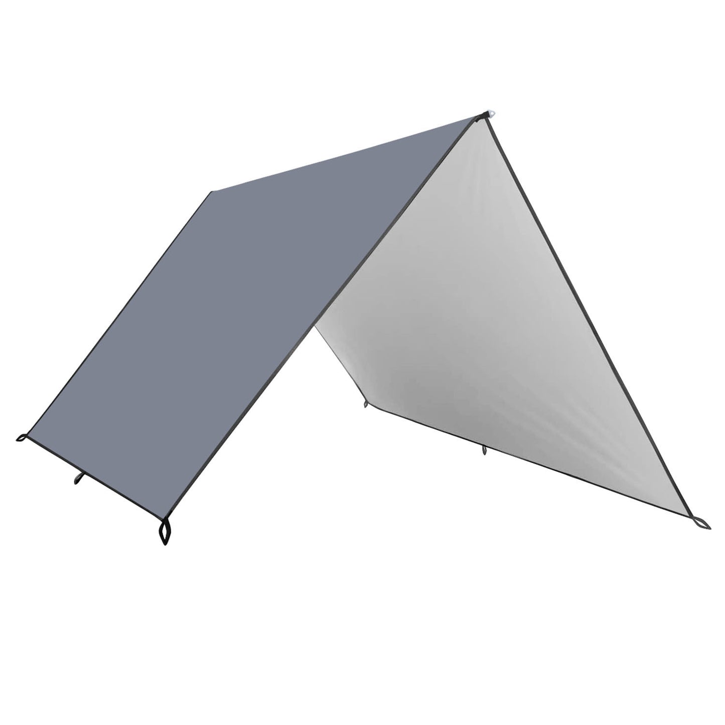 Waterproof Camping Tarp Kit – Versatile Tent Canopy Rain Fly Awning Shelter for Outdoor Picnics, Hammocks, Hiking, Backpacking, and UV Protection