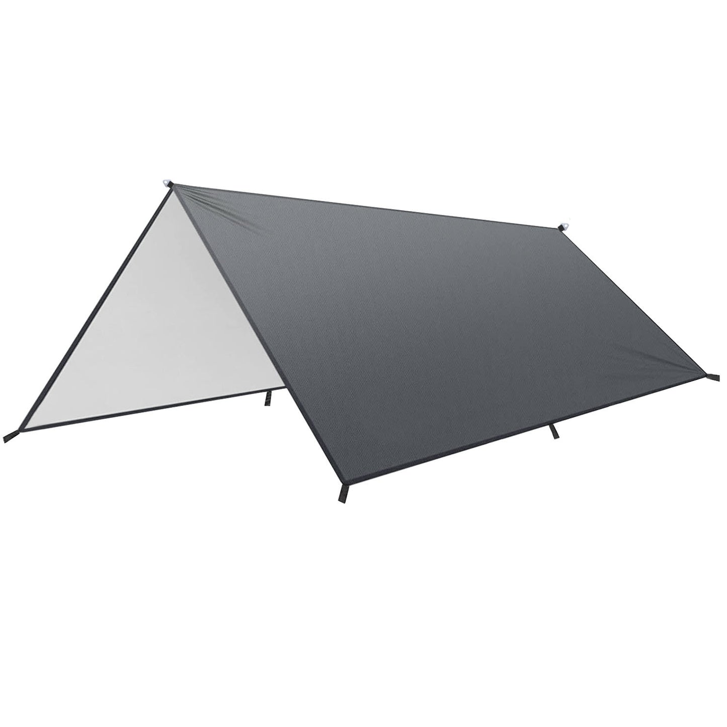 Waterproof Camping Tarp Kit – Versatile Tent Canopy Rain Fly Awning Shelter for Outdoor Picnics, Hammocks, Hiking, Backpacking, and UV Protection