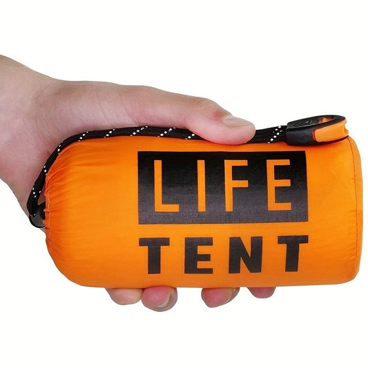 ife Tent Emergency Survival Shelter – 2-Person Waterproof Tube Tent with Survival Whistle and Thermal Blanket Tarp for Camping and Hiking