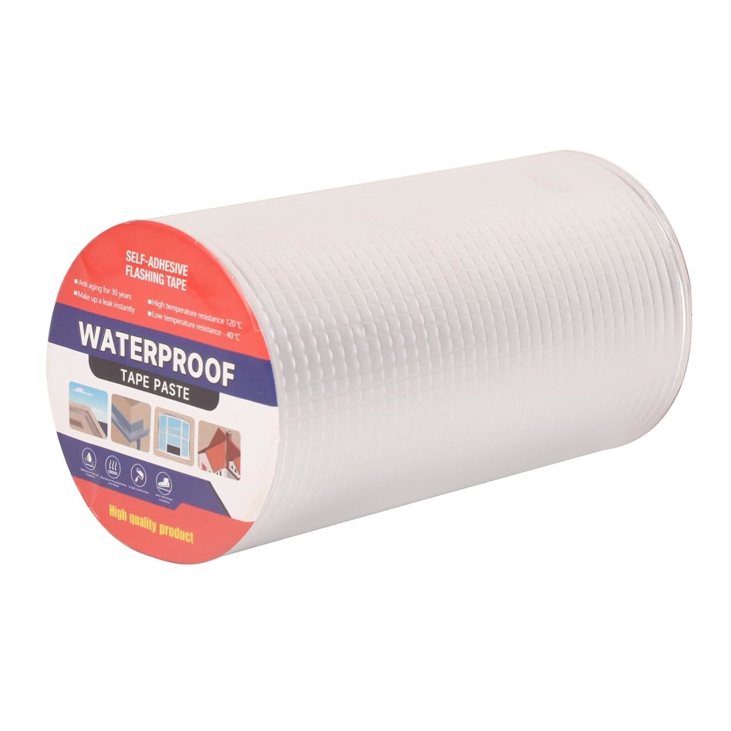 Waterproof Aluminum Butyl Tape – Heavy-Duty Adhesive for Leaks, RV Repairs, Glass Patching, Air Mattress Fixes, Window Caulking, Boat Sealing, and Roof Patching